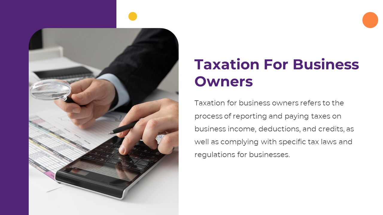 A business owner reviewing financial documents and calculating taxes on a calculator, ensuring compliance with tax laws.