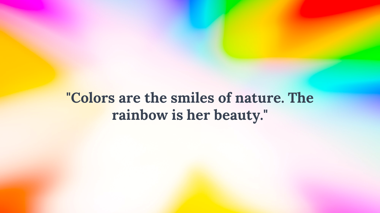 Colorful gradient background slide with the quote in black text.