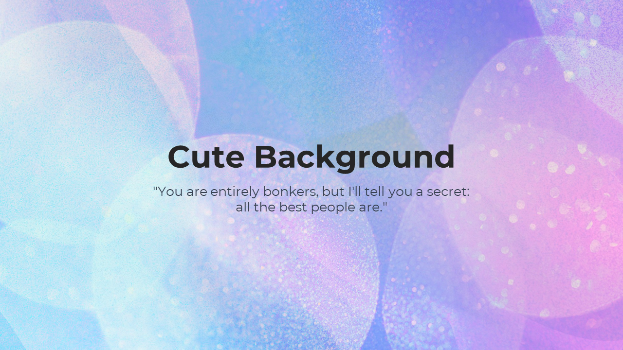 Pastel colored background with gentle bokeh effects in pink and blue hues, featuring black title in the center.