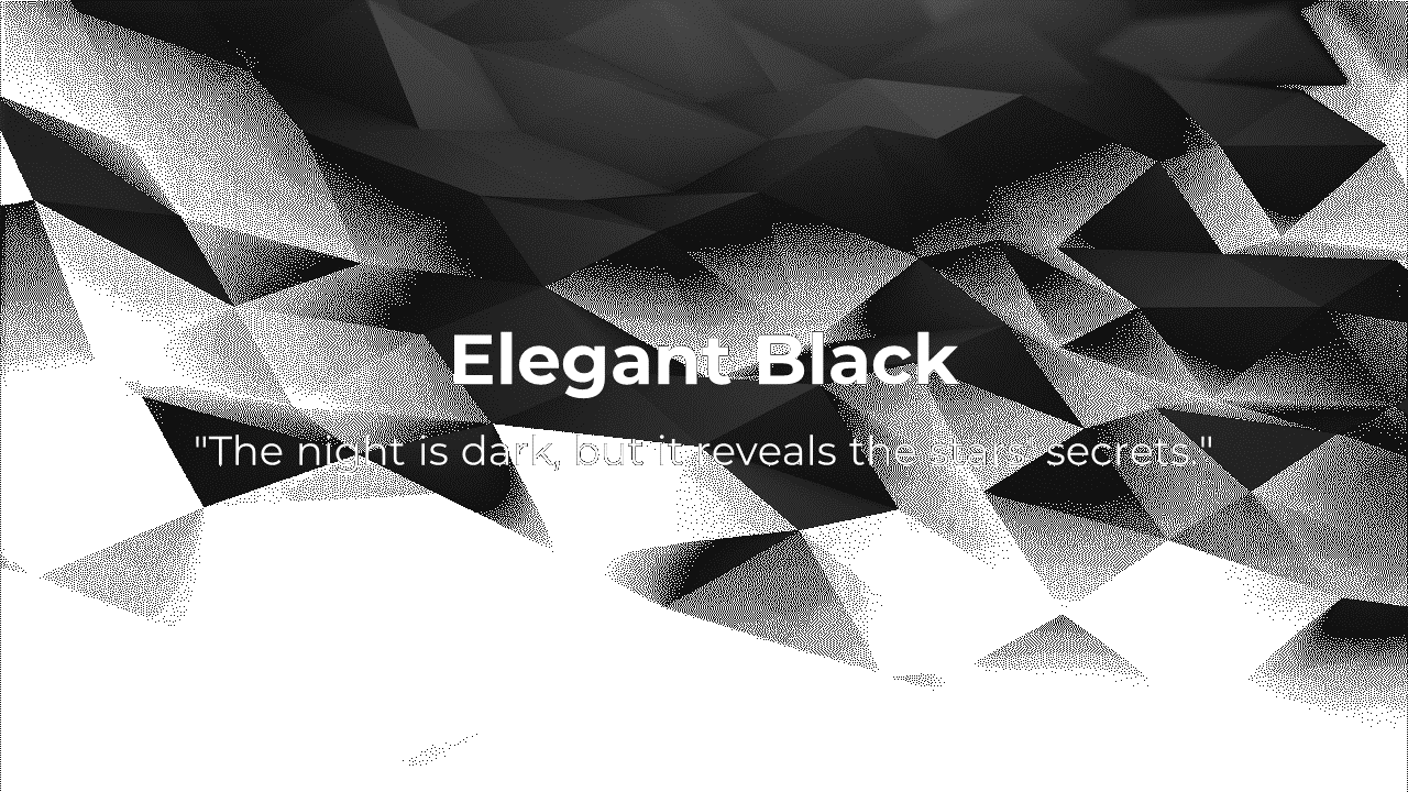 Geometric dark background with angular triangular shapes and subtle texture, featuring white title in the center.