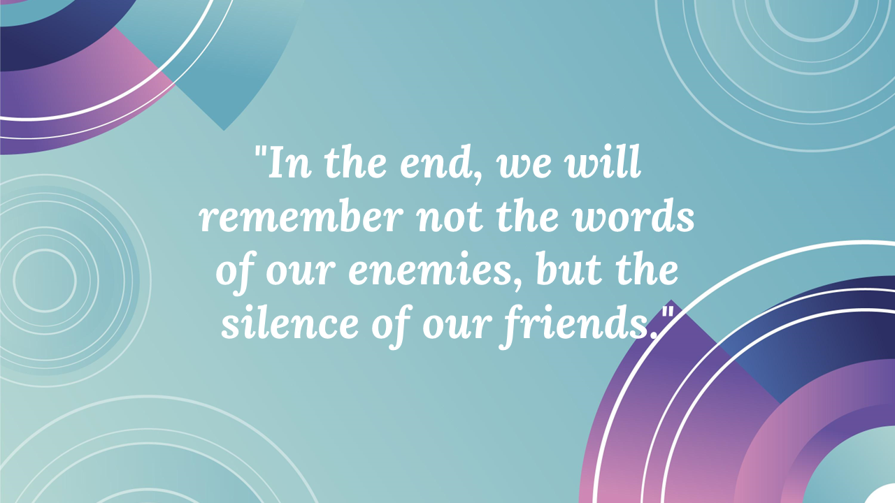 Light blue background with circular line patterns and semi transparent rings in purple and pink on corners.