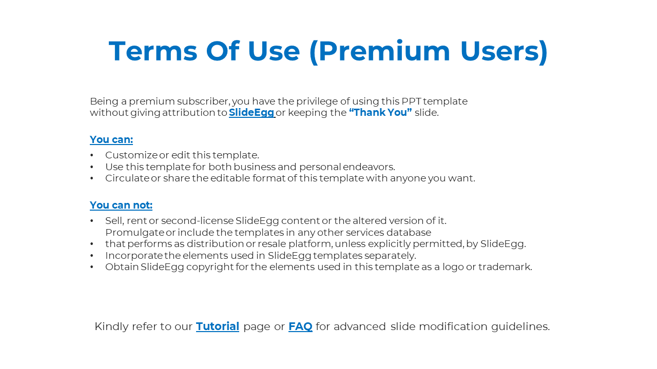 White background terms of slide with bold blue header and two lists separated by headings in underlined text.