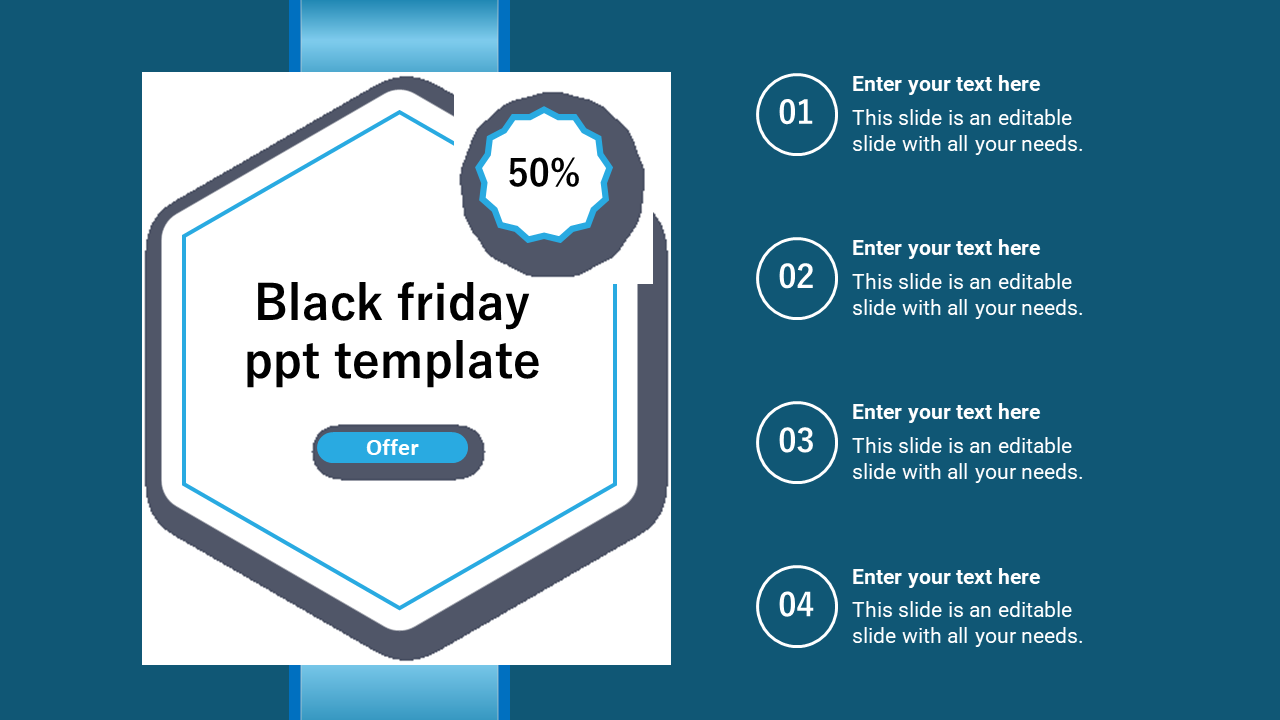 Modern Black Friday design featuring red border, grunge white background, and red circle label offering up to 70% off.