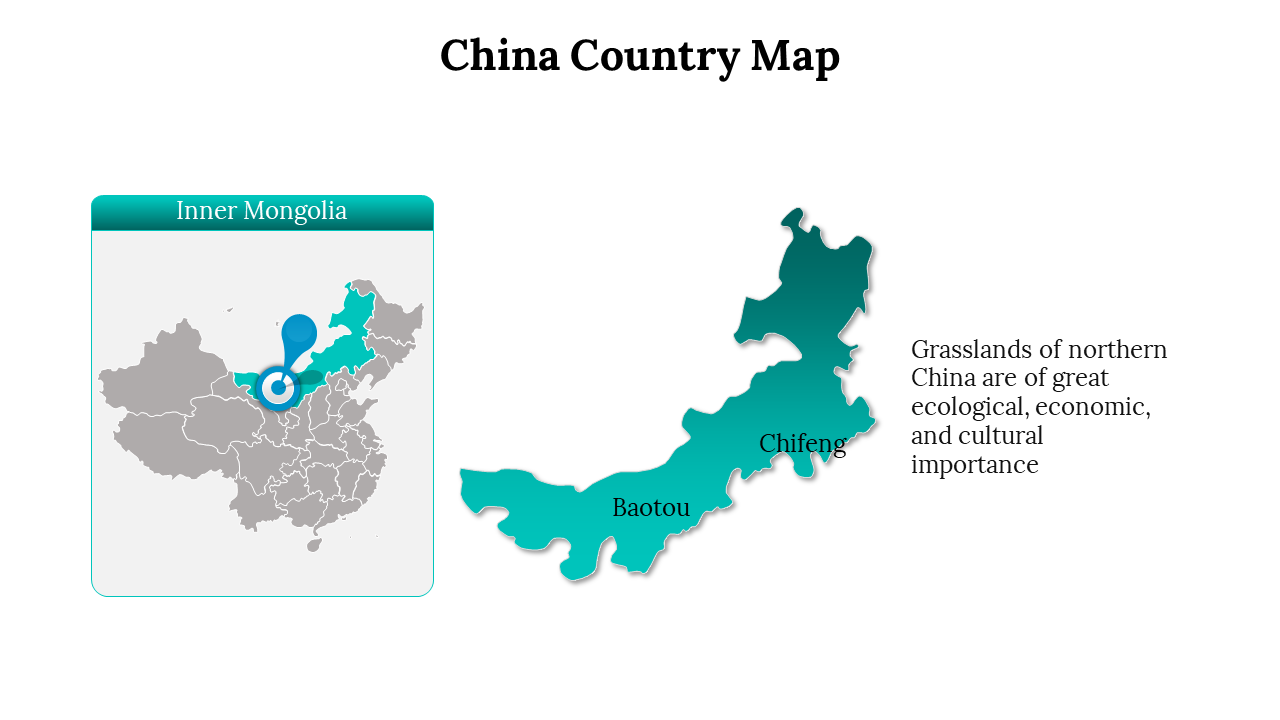 China map with Inner Mongolia marked in teal, featuring inset location and labeled cities Baotou and Chifeng.