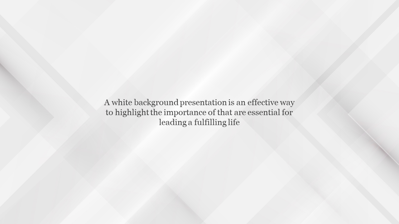 Minimalist slide with translucent overlapping diagonal bands and centered dark paragraph in serif font.