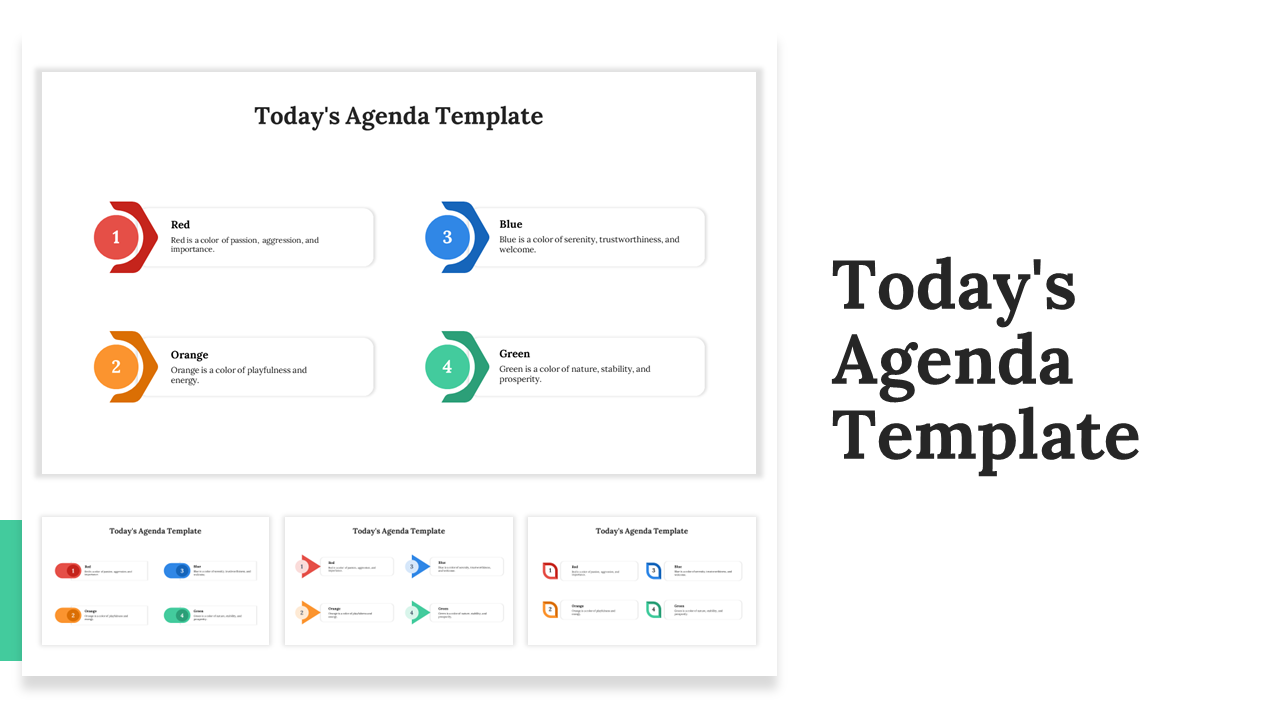 Todays Agenda PowerPoint and Google Slides Templates
