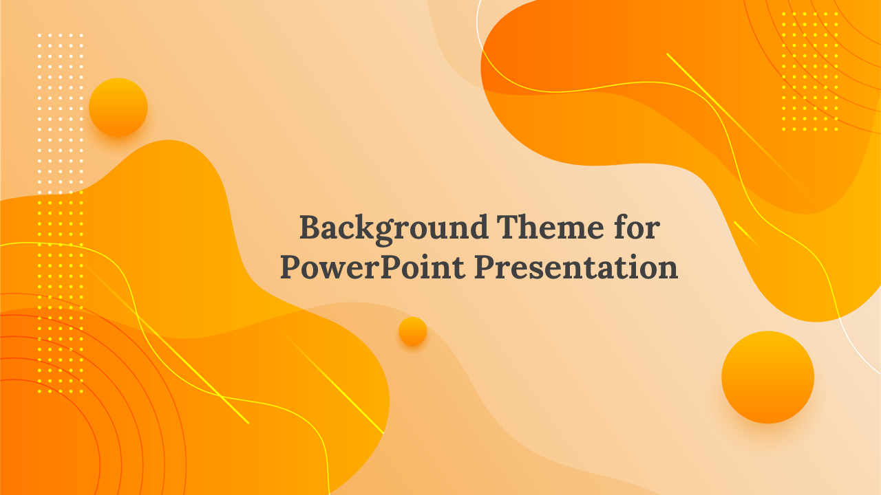 A colorful PowerPoint background slides with soft gradients and abstract shapes in orange and yellow with colorful themes.