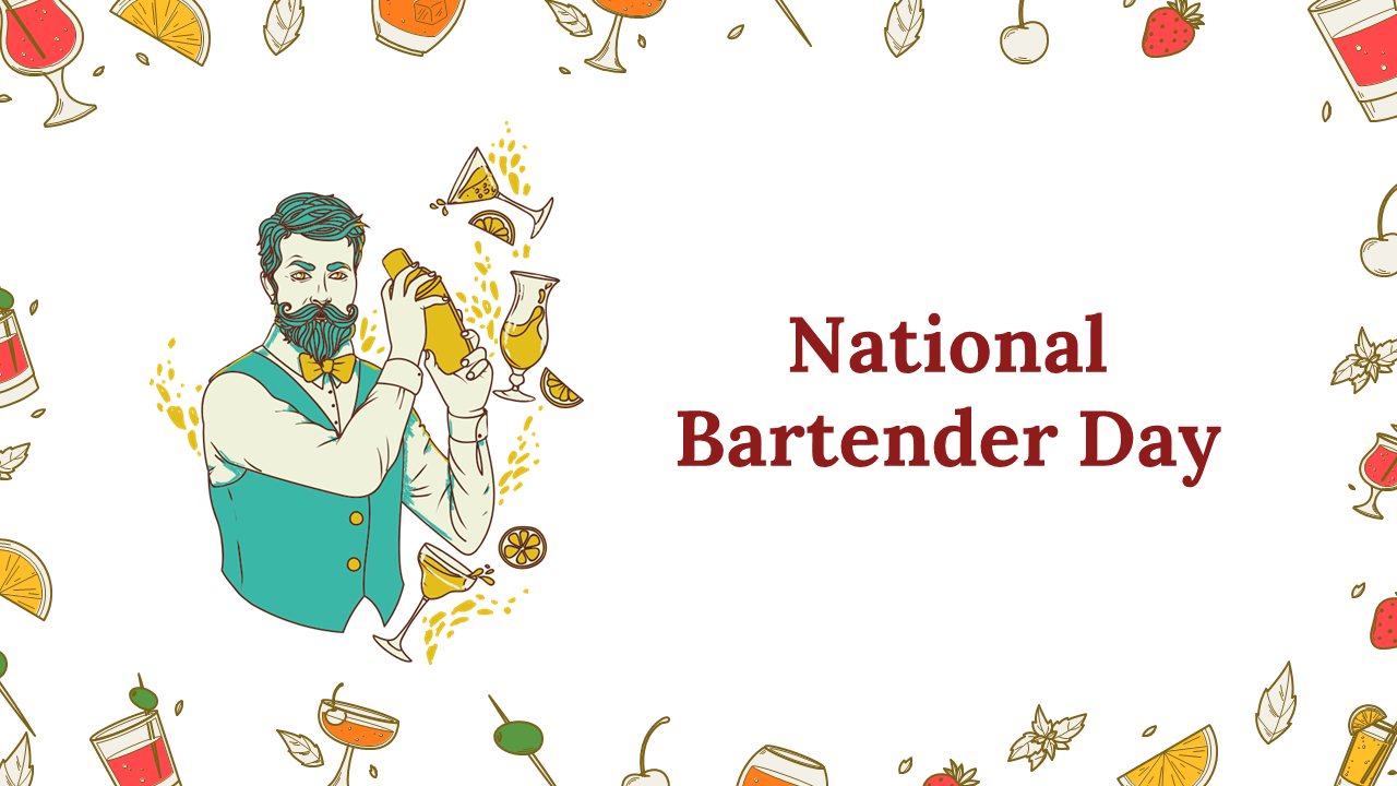 National Bartender Day PowerPoint and Google Slides Themes