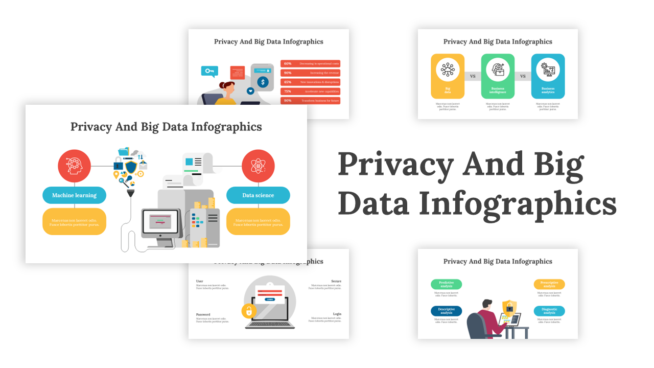 Privacy and Big Data Infographics Google Slides Themes