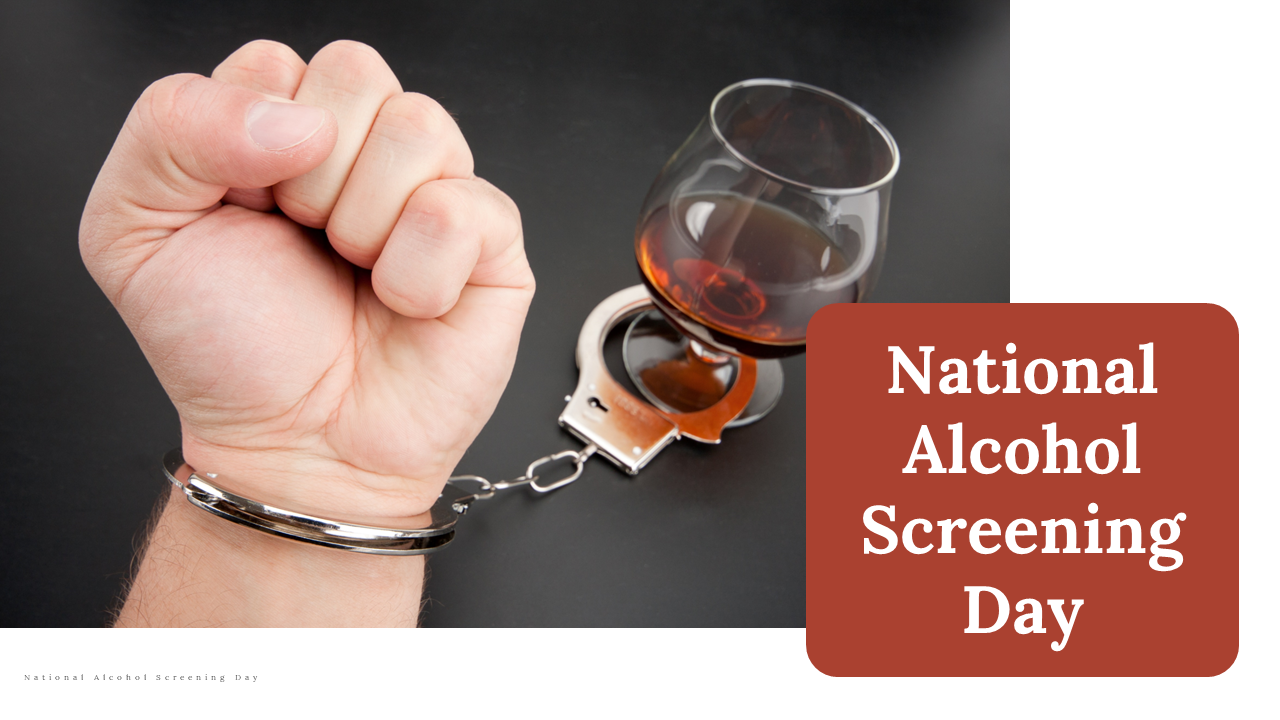 Slide deck overview for alcohol awareness campaign, including images and educational content in a white abd brown theme.