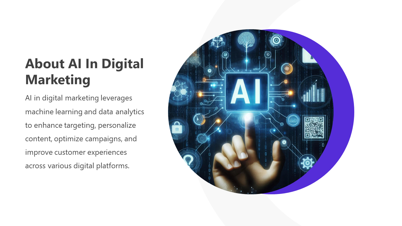 Get Our Application Of AI In Digital Marketing Google Slides