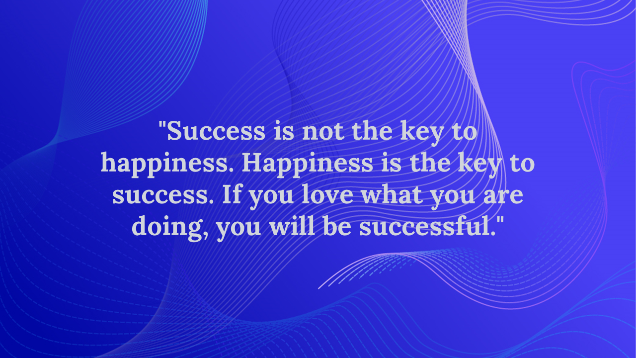 Best abstract blue background with lines and an inspirational quote.