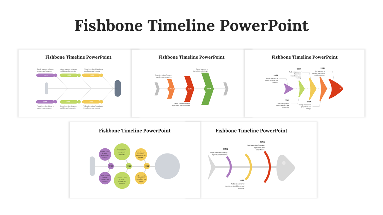 Fishbone Timeline PowerPoint