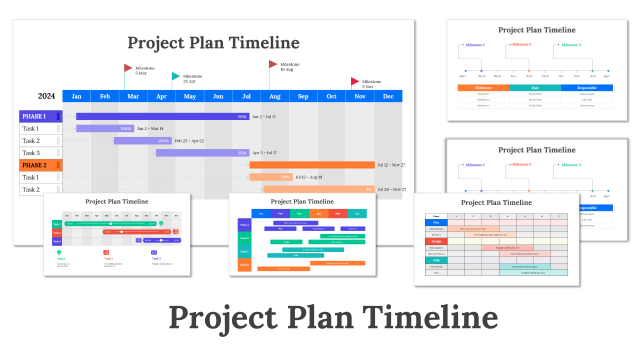 Project Plan Timeline PowerPoint Template