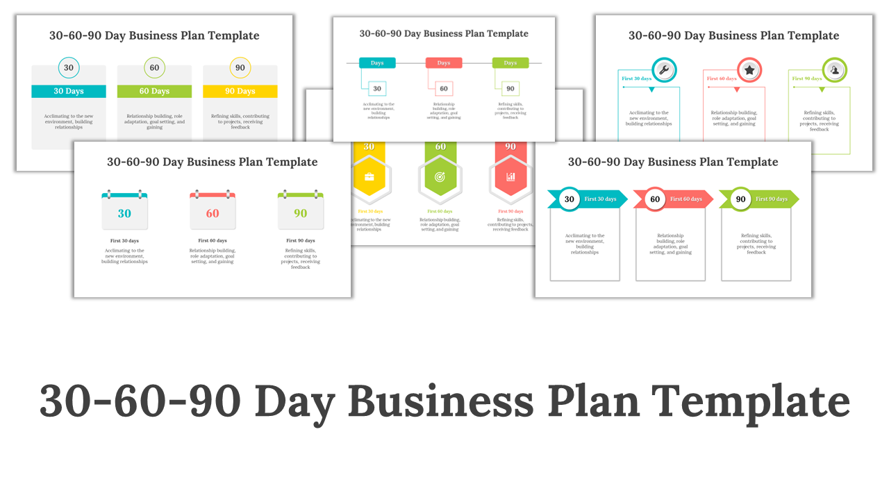 30 60 90 Day Plan Template PowerPoint