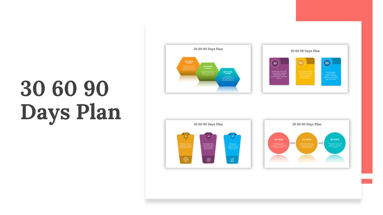 30 60 90 Day PowerPoint Templates