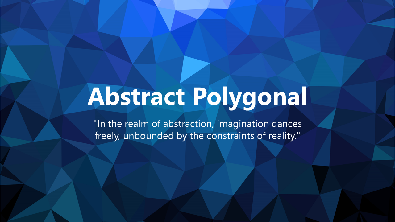 Abstract Polygonal Background Theme