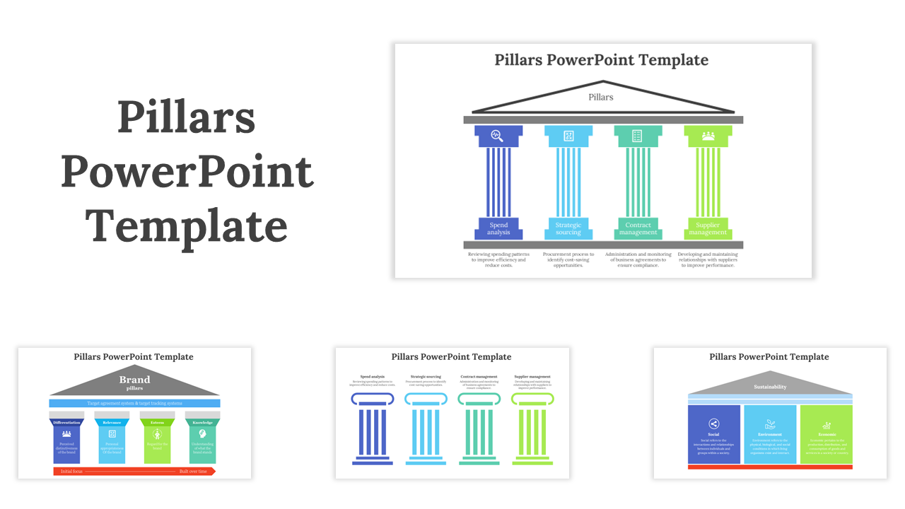 Pillars PowerPoint Template 