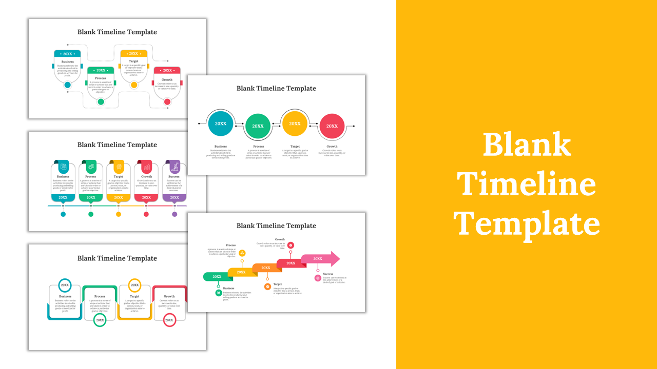 blank timeline template for powerpoint