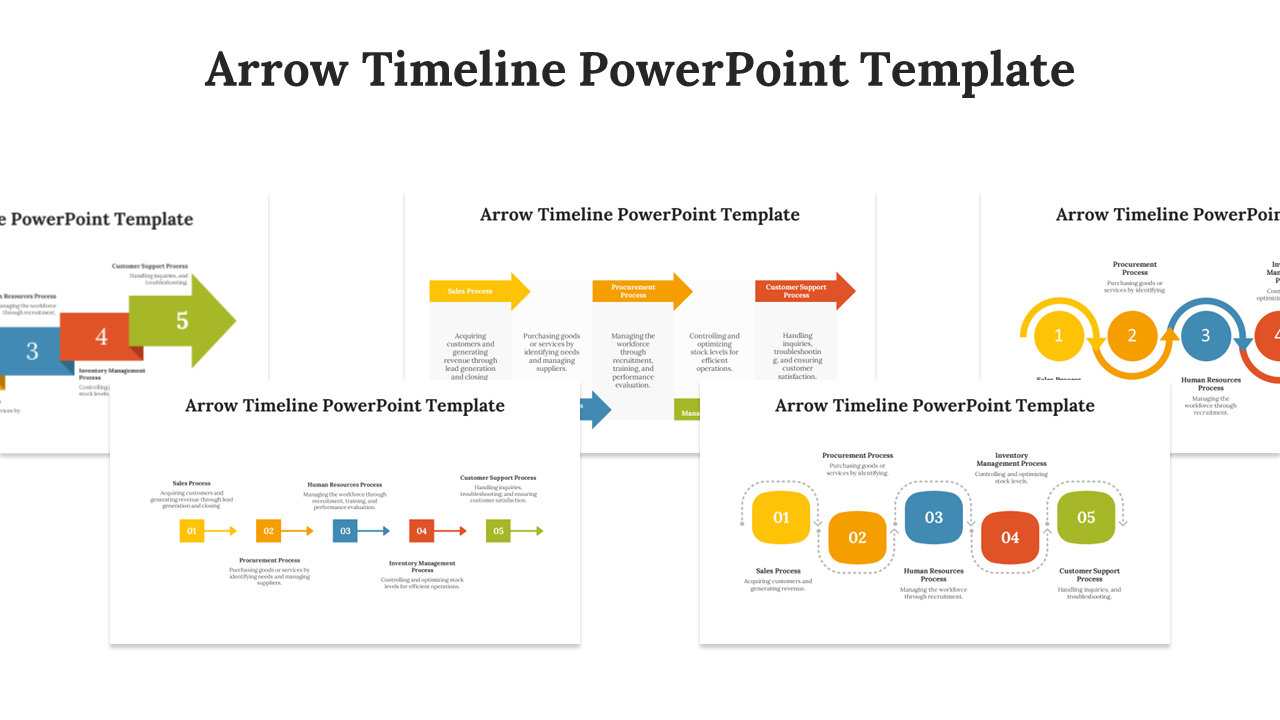 Arrow Timeline PowerPoint Template