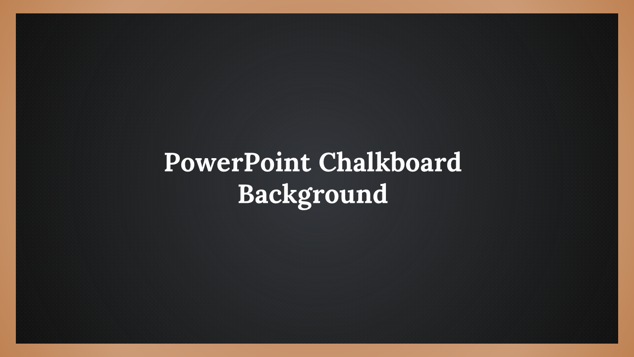 PowerPoint Chalkboard Background