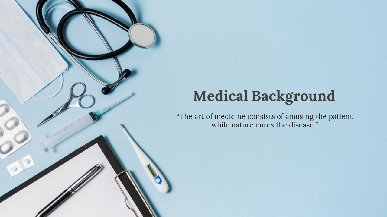 Medical Background For PowerPoint Presentation