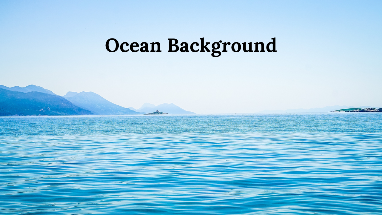 Ocean PowerPoint Background Template