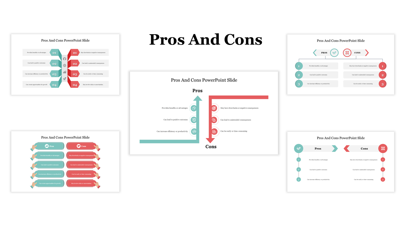 pros and cons powerpoint slide