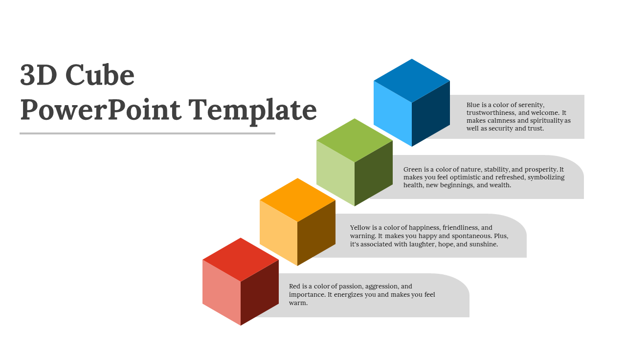 3D Cube PowerPoint Template Free