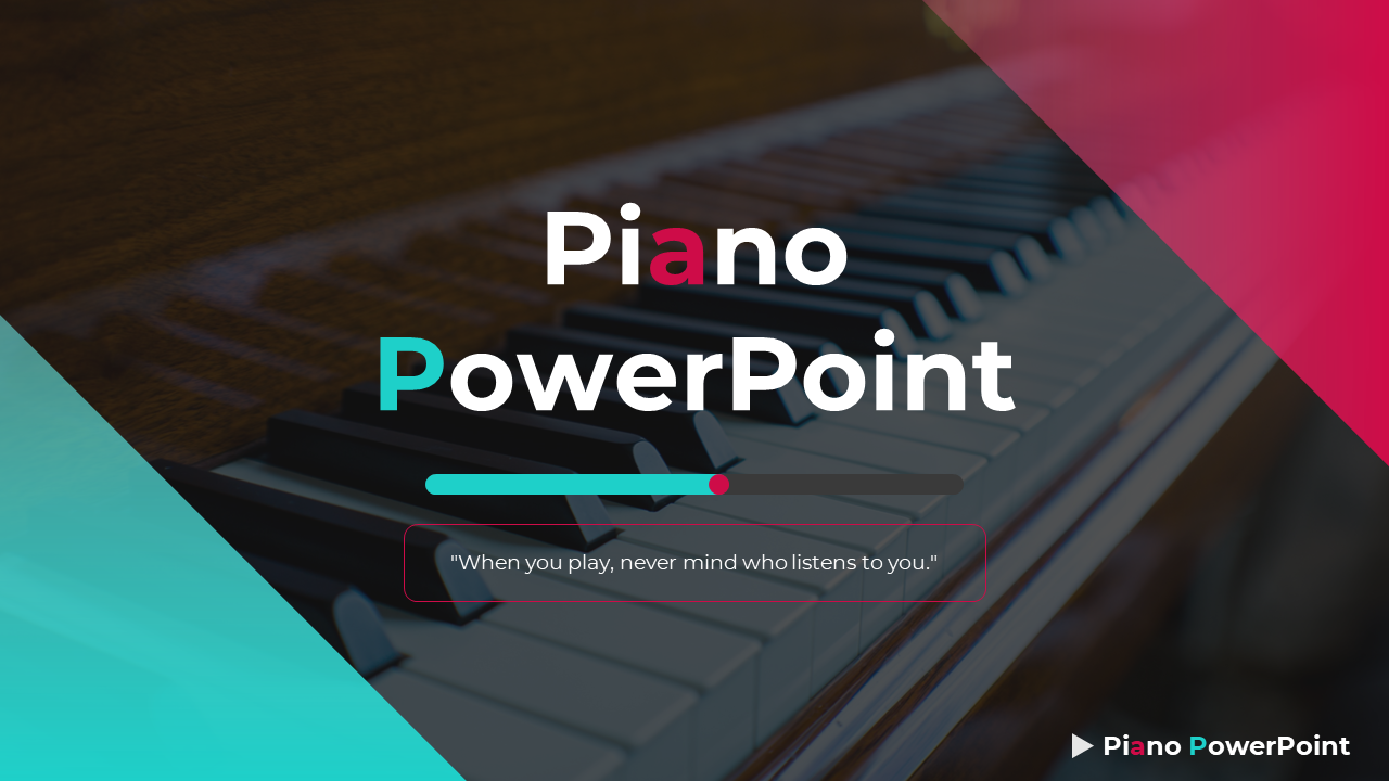 Piano PowerPoint Template PPT  