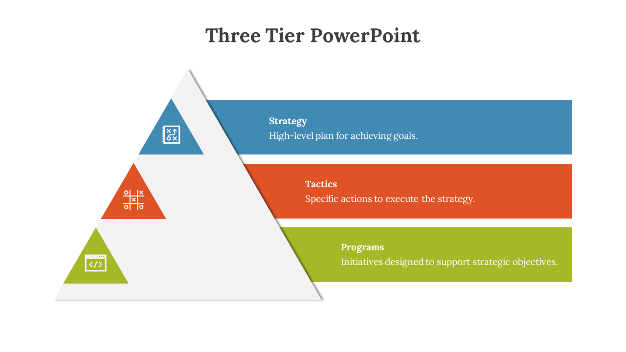 3 Tier PowerPoint Template