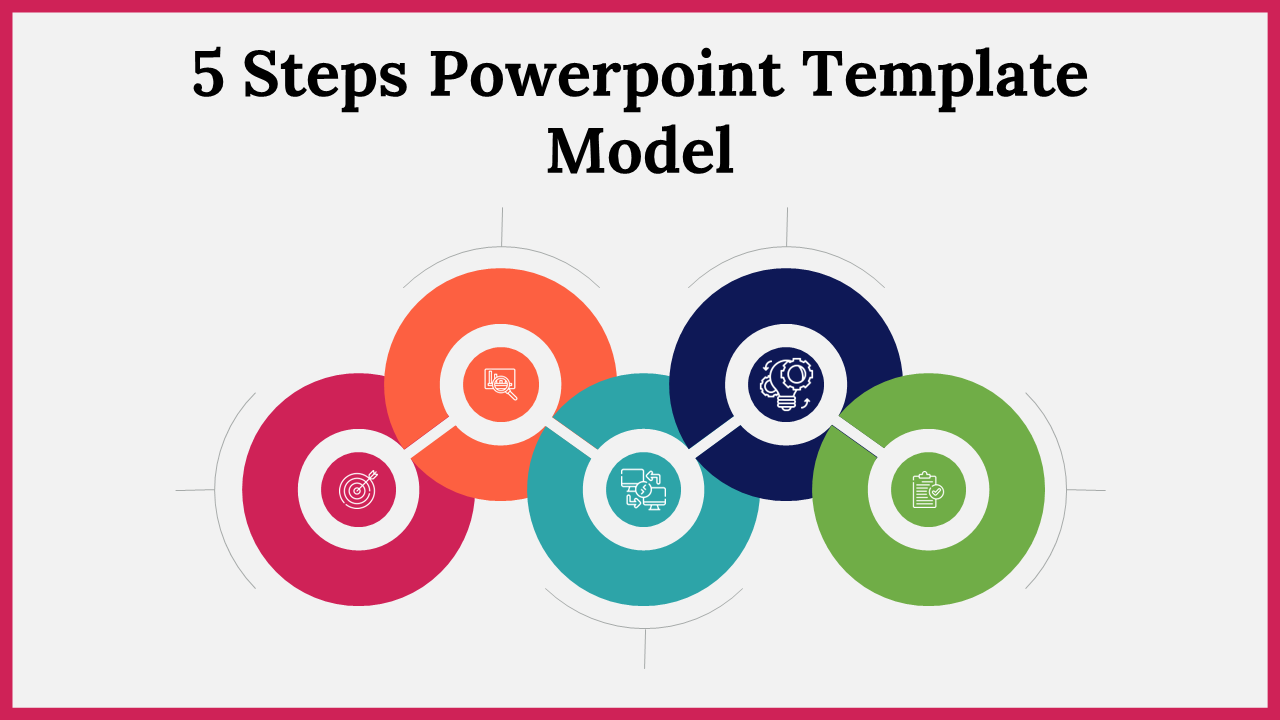 5 steps powerpoint template model