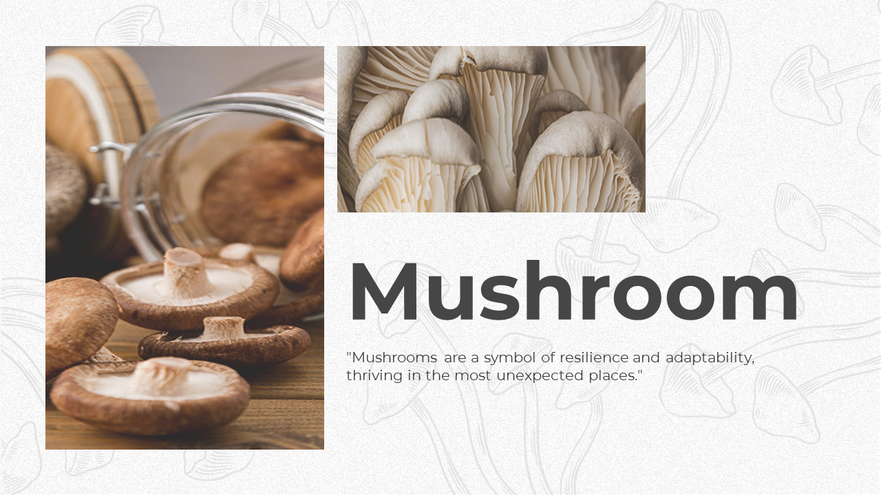 Mushroom PowerPoint template