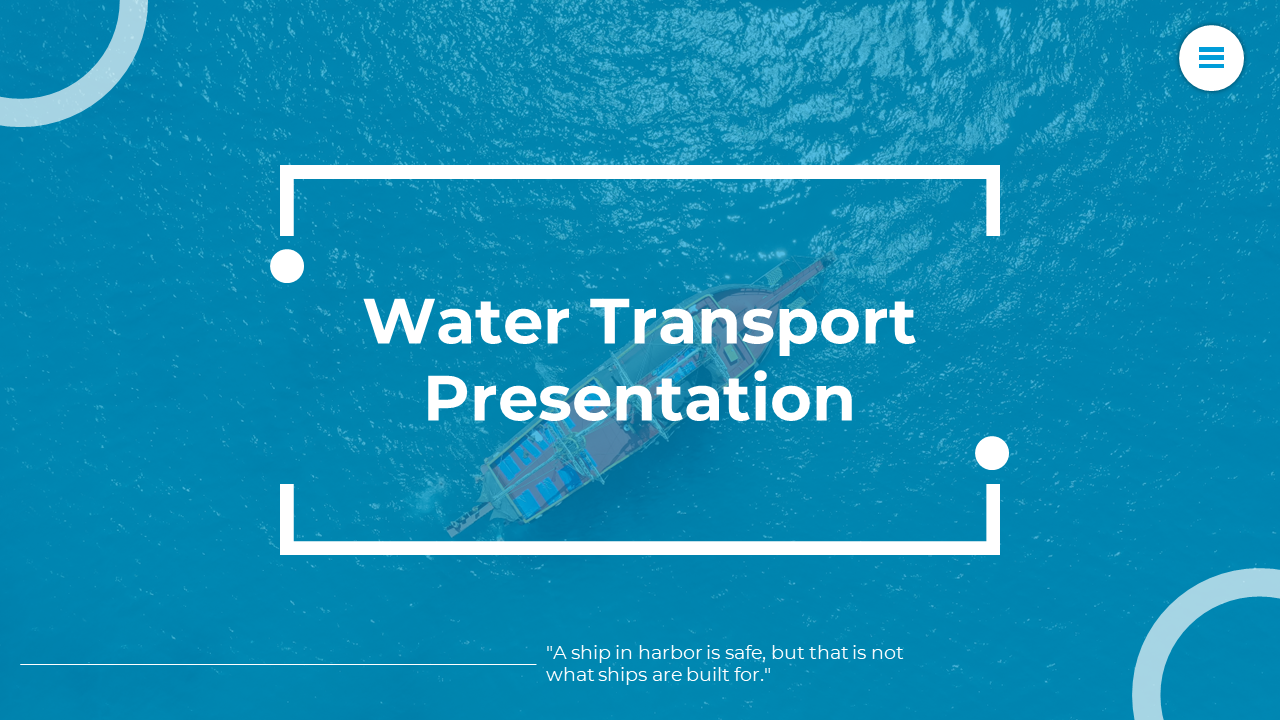 Water Transport Presentation Template