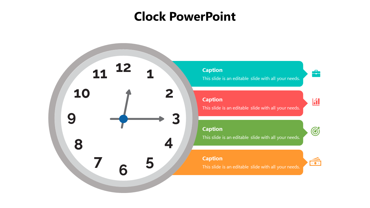Clocks Slide PowerPoint Template