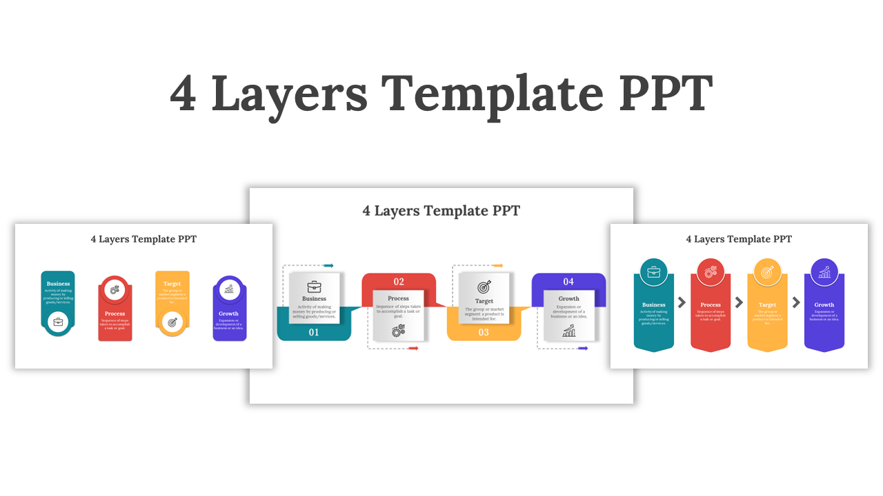 4 Layers Template PPT