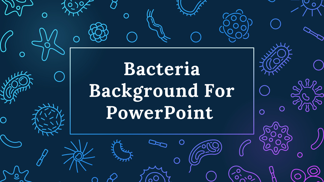 bacteria background for PowerPoint template