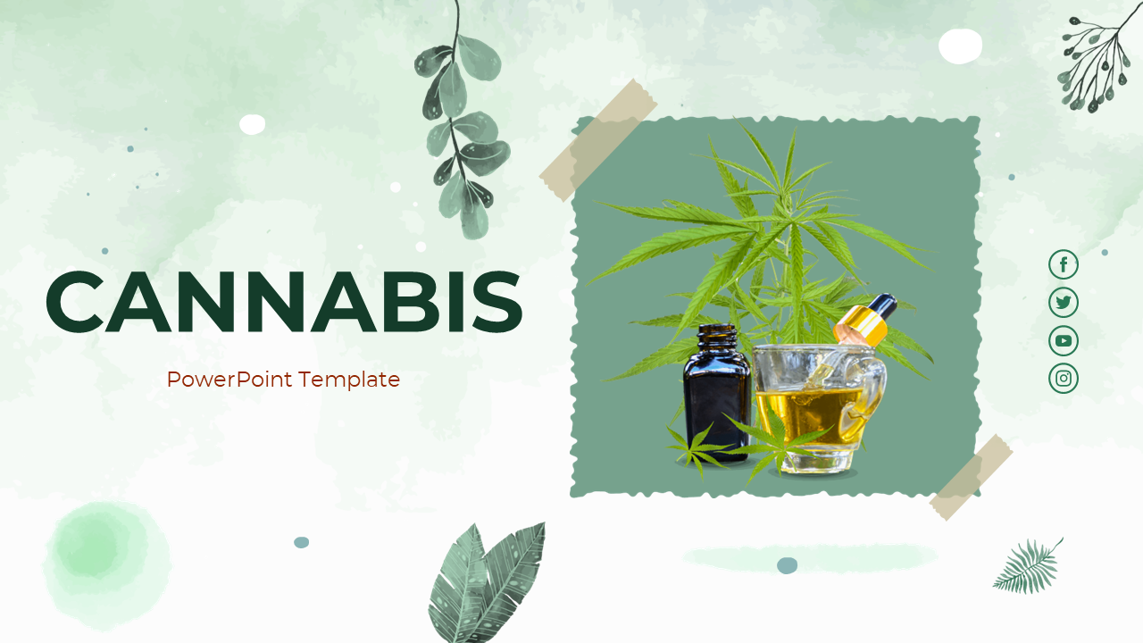 Cannabis PowerPoint Template Free
