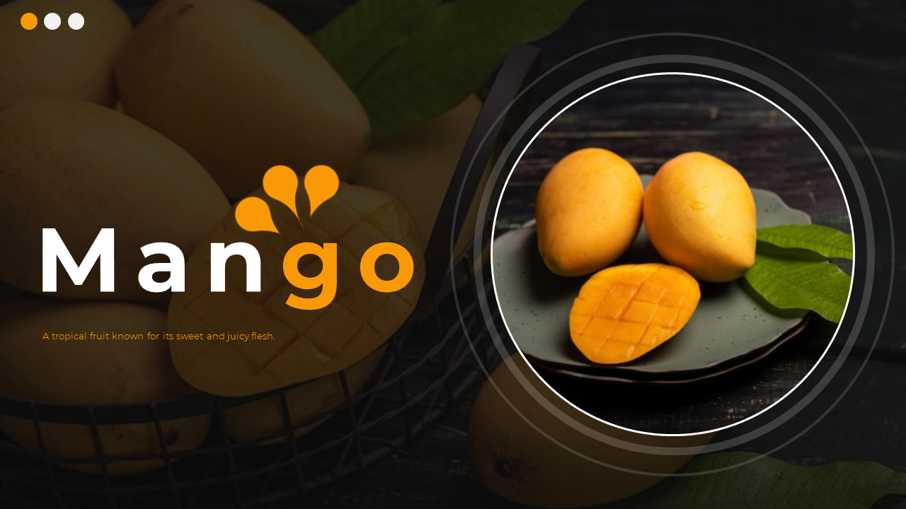 Mango PowerPoint Template Slide