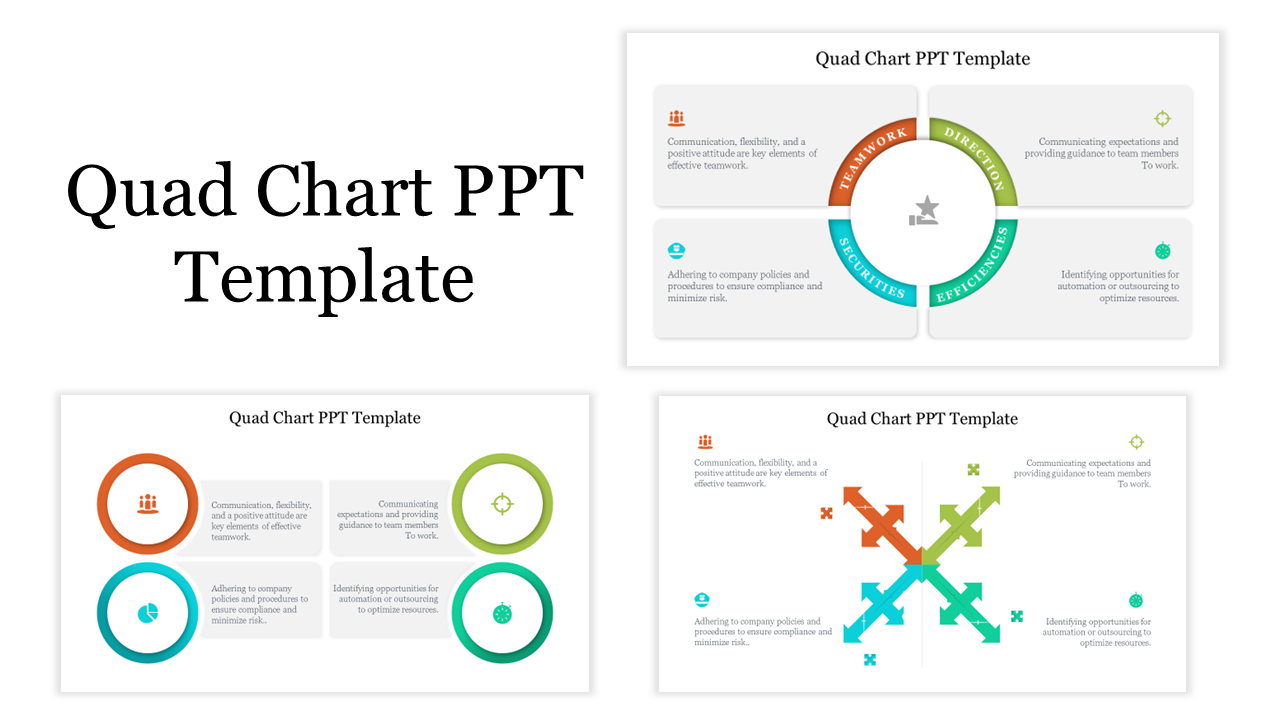Quad Chart PowerPoint Template