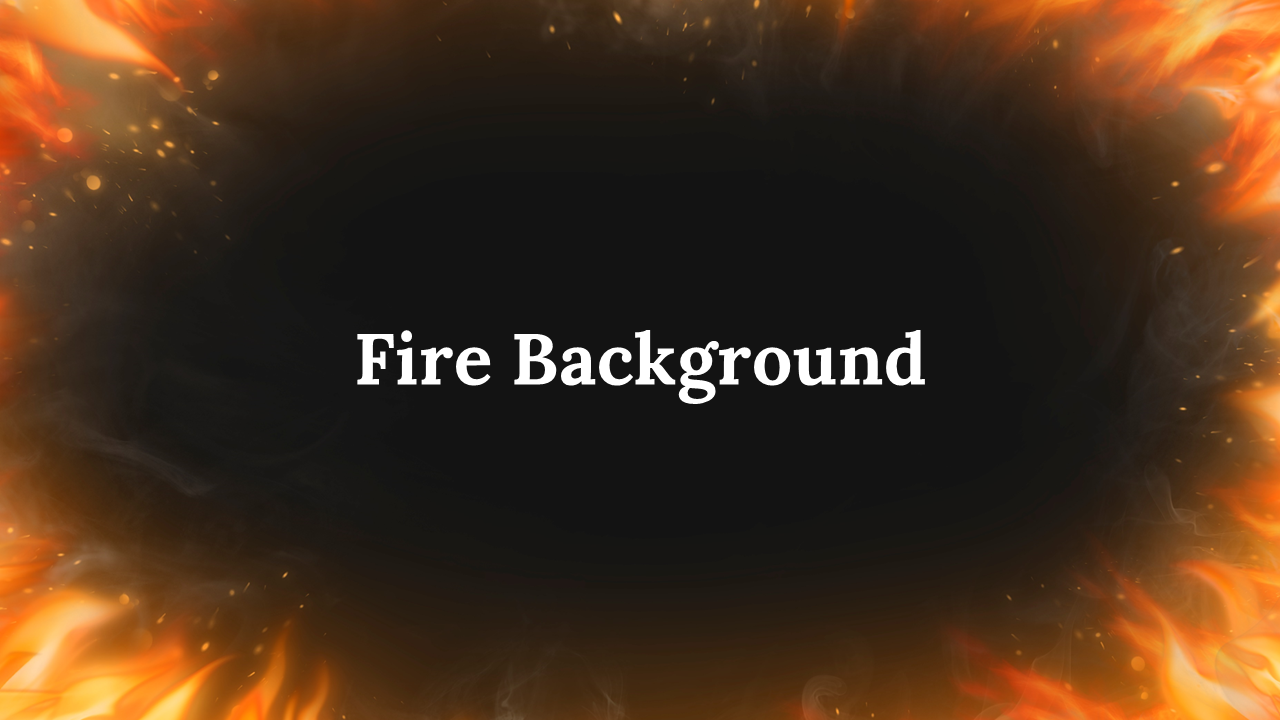 Fire Background PowerPoint Template