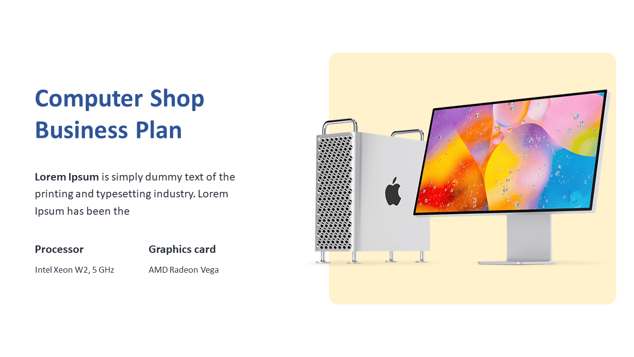 Computer Shop Business Plan PPT