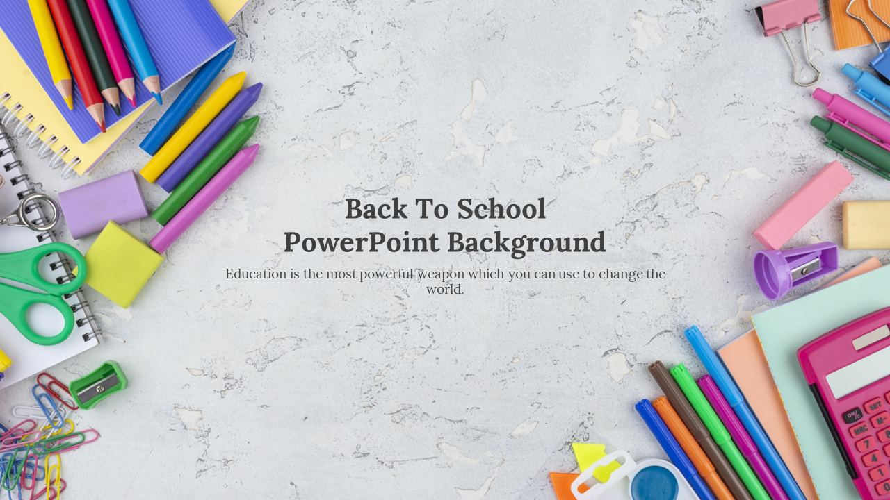Back To School PowerPoint Background