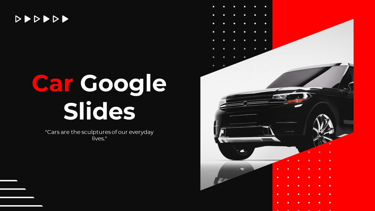 Car Google Slides Theme
