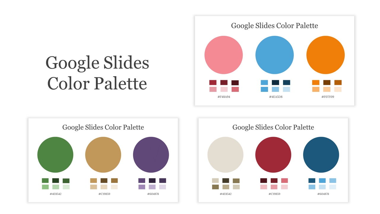 Google Slides Color Palette