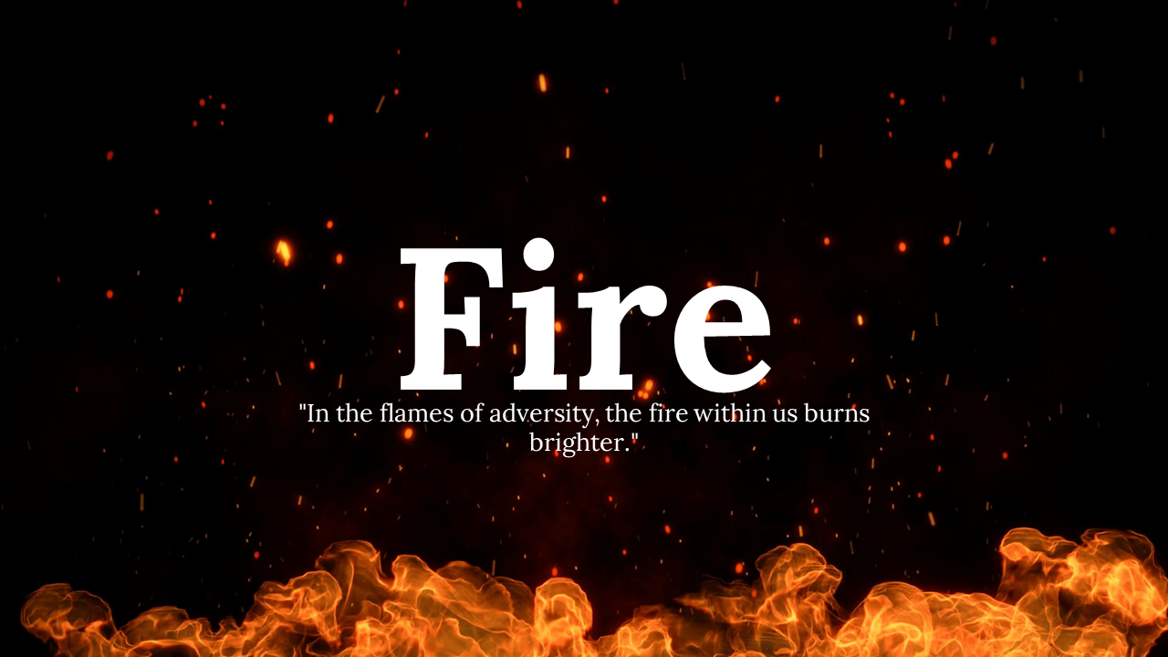 Fire PowerPoint Backgrounds Free