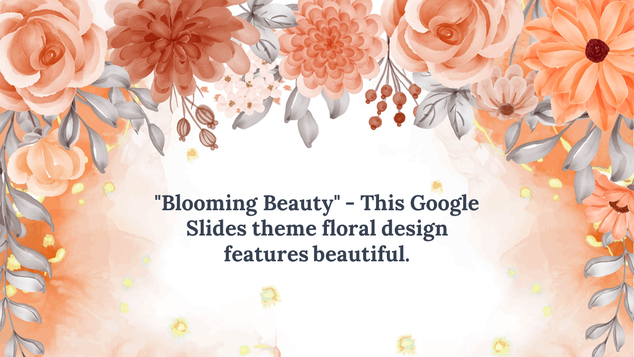 Google Slides Themes Floral