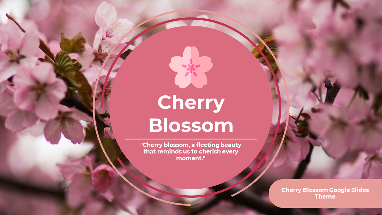 Cherry Blossom Google Slides Theme