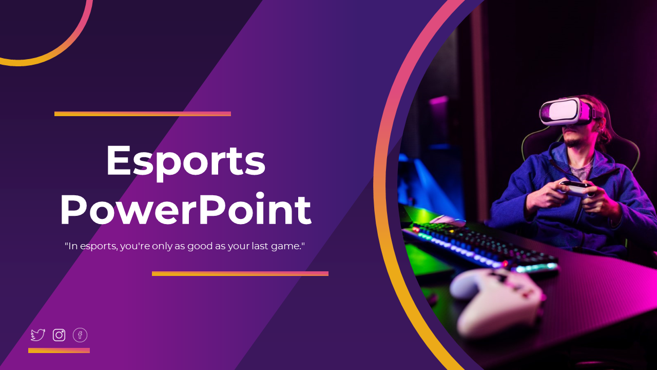 Esports PowerPoint Template Free