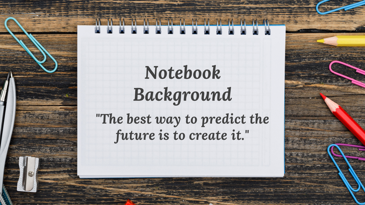 Notebook Background For PowerPoint